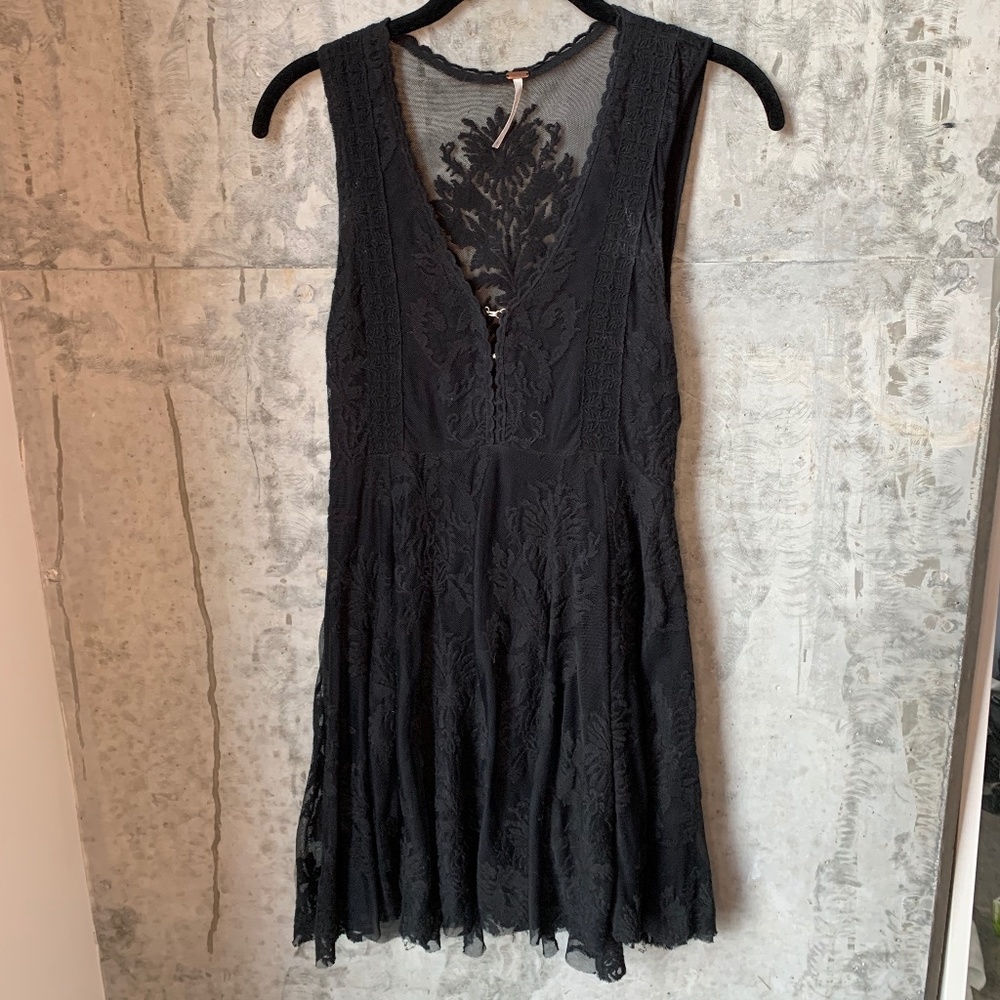 Free People Black Lace Dress, US0
